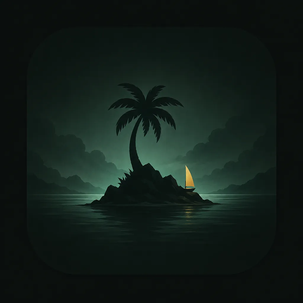 Tropical island concept for an exploration adventure